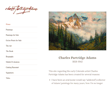 Tablet Screenshot of charlespartridgeadams.com